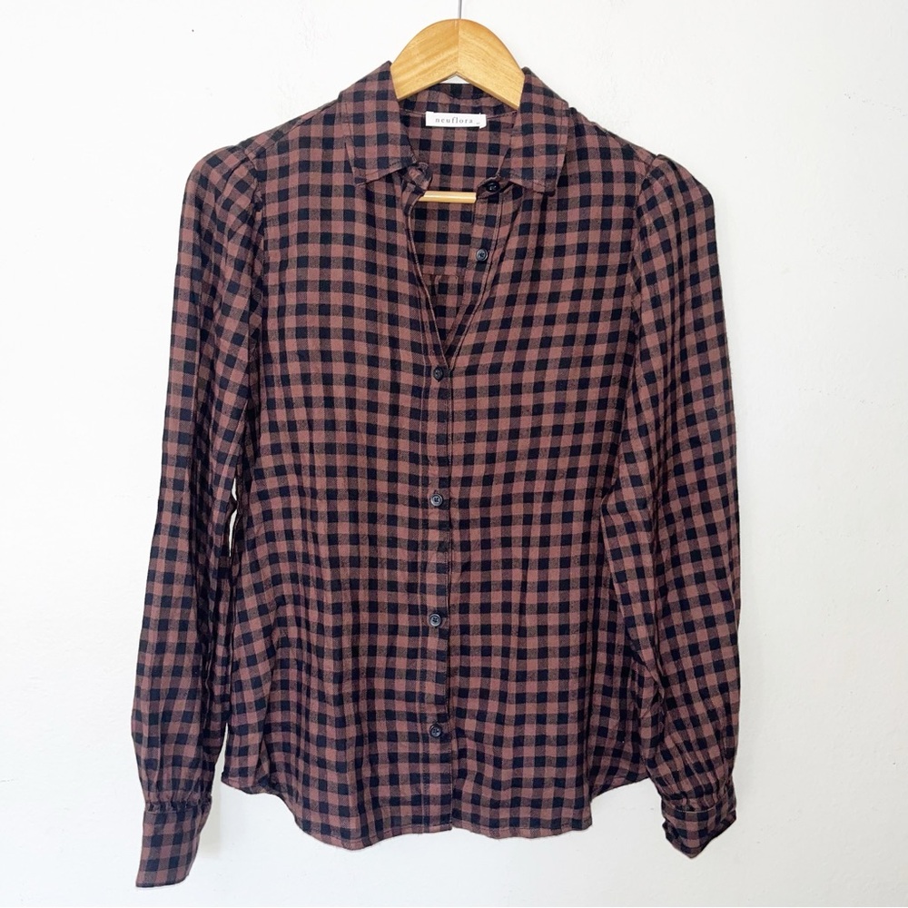 Neuflora Buffalo Button-Up Blouse